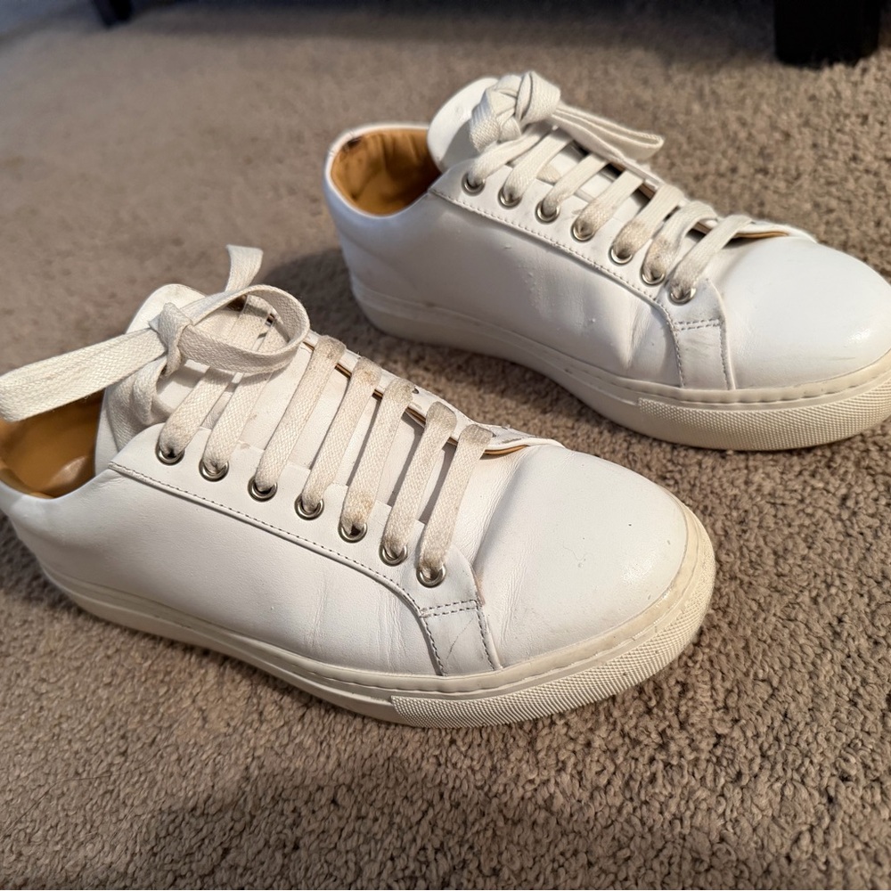 Thursday Boot Company White Leather Women's Sneakers